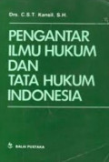 Pengantar Ilmu Hukum dan Tata Hukum Indonesia